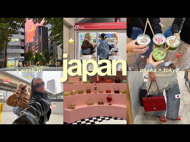 a week in japan 🍣🍡🌸🍜🇯🇵 osaka + tokyo 