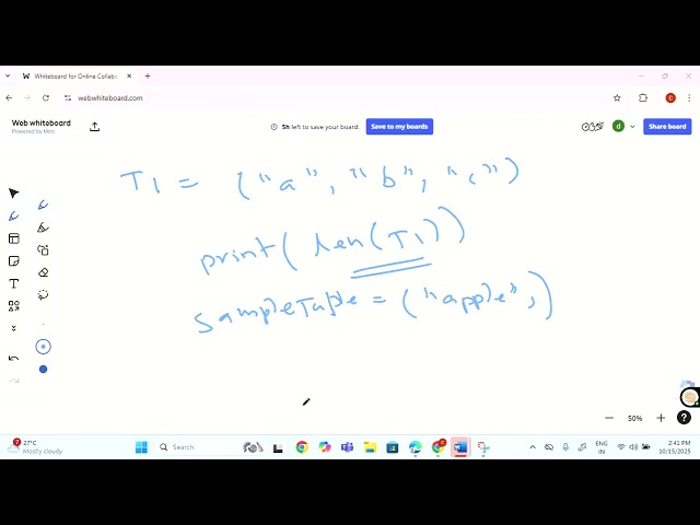 Tuples | Python 3 |  Episode 5
