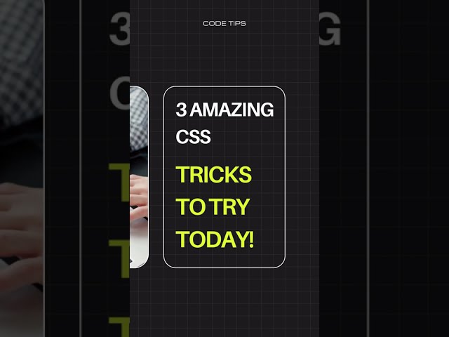 3 Amazing CSS Tricks You Can Try Today | #shorts