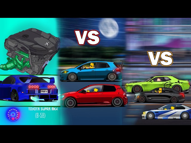 Hellcat vs Huracán, BMW M3 vs CT4 & Supra MK4 B58 Swap | Ultimate Race Compilation