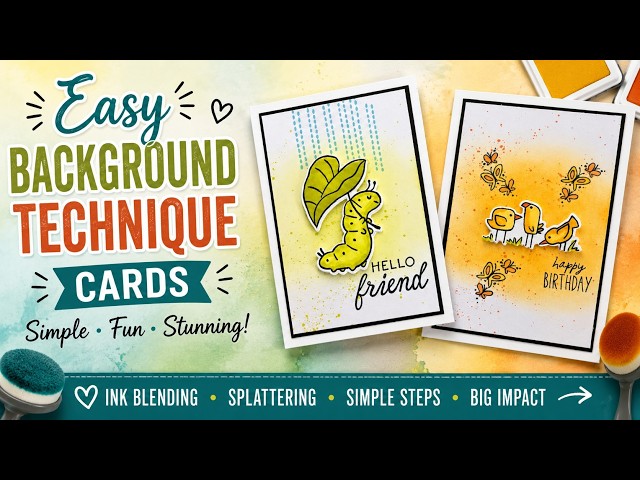 Easy Background Technique Cards