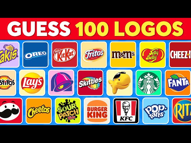 Guess The Snack Logo in 3 Seconds! | 100 Famous Logos 🍔🍫 Logo Quiz 2025