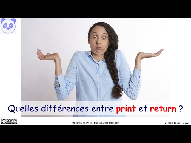 Python - Différence entre « print » et « return »