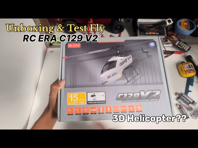 Unboxing & Test Fly New RC Helicopter | RC ERA C129 V2