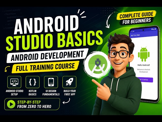 Android Studio Basics | Android Development Full Training Course