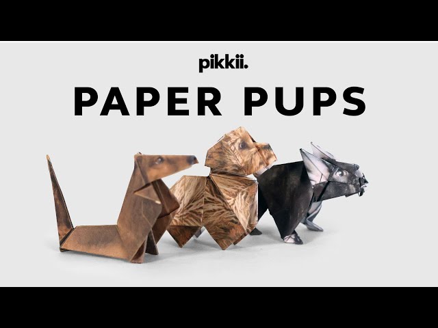 Easy Origami Dogs Tutorial | How to Fold instructions for Paper Pups by Pikkii | Step by Step Guide