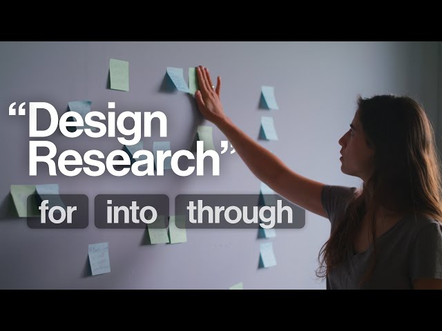 What does “design research” mean?