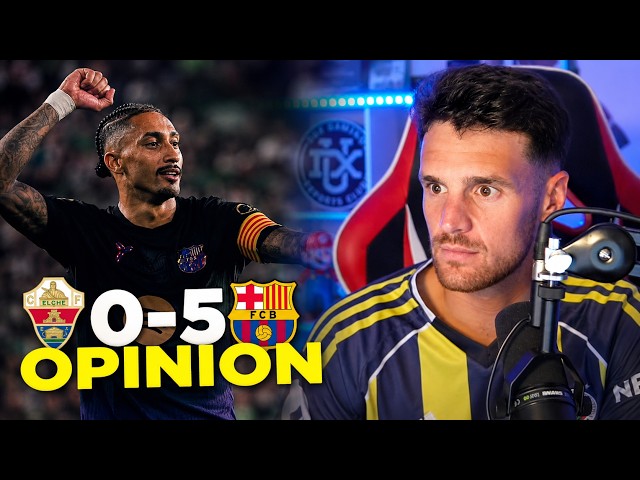 FC BARCELONA WINS 0-5 IN FIRST LEAGUE MATCH