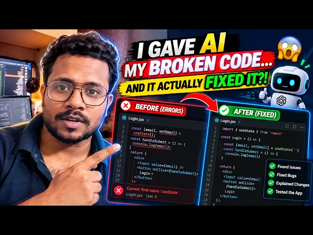 I Gave AI My Broken Code… And It Actually Fixed It?! 🤯💻