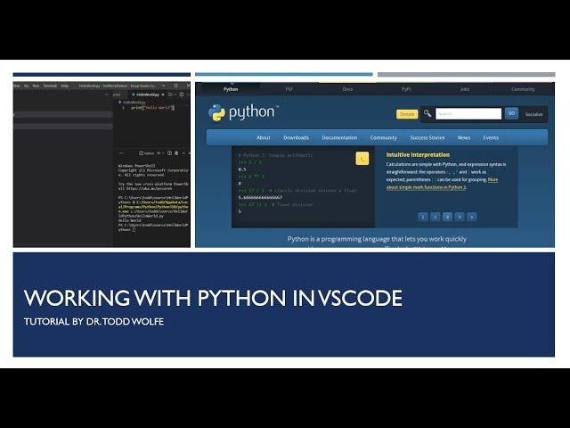 VSCode Tutorial: How to use Python (Hello World)