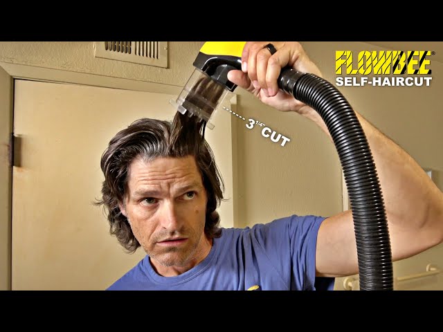 Flowbee Self Haircut Chopping off End of the Year Overgrown Hair