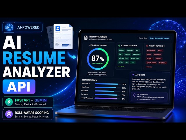 Ai-Based Resume Analyzer | Python project | Fast-Api Resume scanner | CS Project-Idea
