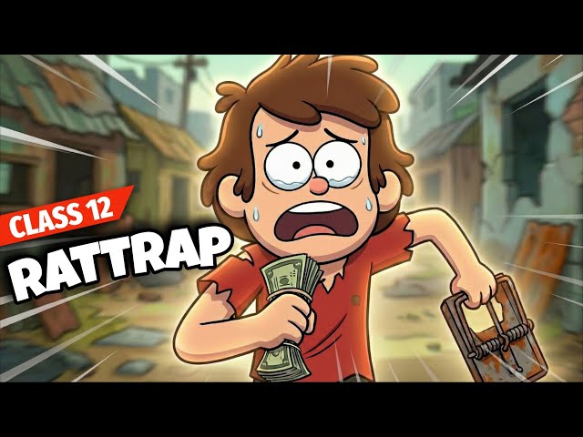 The Rattrap Class 12 in Hindi | Animated | Full ( हिंदी में ) Explained | Class 12 The Rattrap