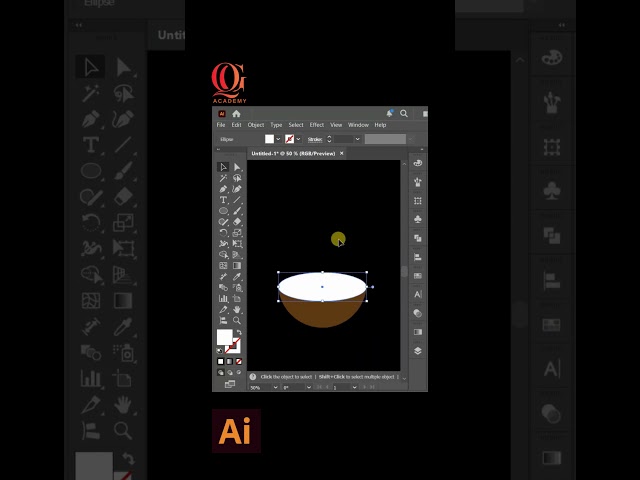 Flat Coconut in Just 1 Min in Adobe Illustrator | Quirky Graphic Academy
