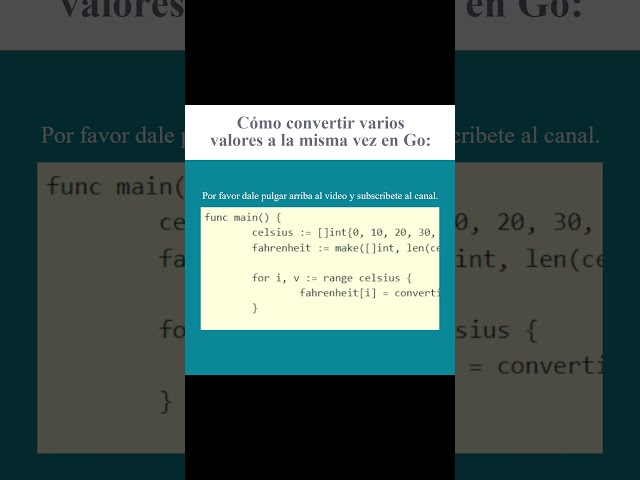 Cómo convertir varios valores a la misma vez en Go (AJTekniko)