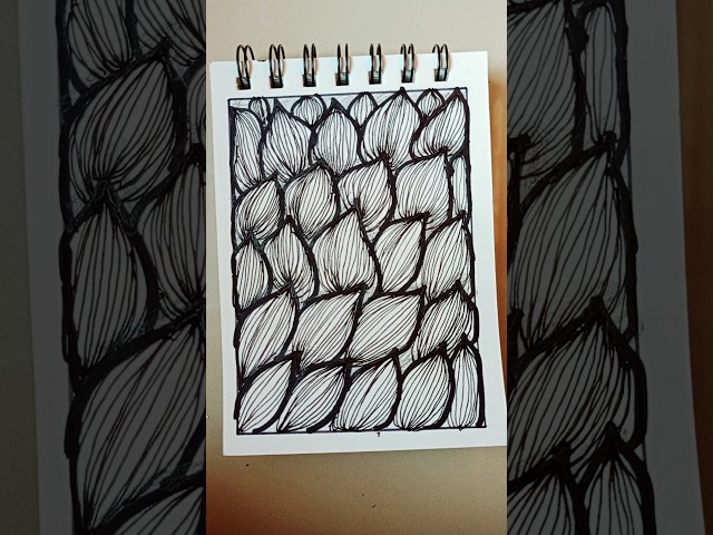 Day 149 Easy Zentangle Art For Beginners #zentangle #art #shorts #fyp #doodle #lineart #zendoodle