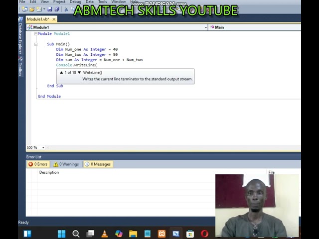 VISUAL BASIC TUTORIAL 6