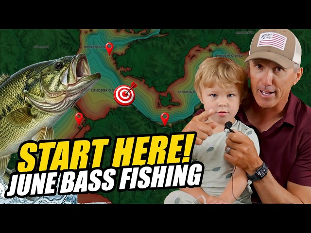 Where to Start Bass Fishing on a NEW Lake! (Step-by-Step)