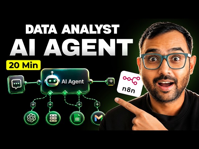 How I Built an AI Data Analyst Agent in n8n (Step-by-Step) | Beginner Tutorial