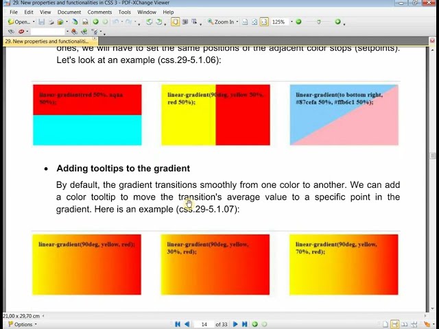 CSS3 New Lesson 23: New properties and functionalities. Background property - 3. Linear gradient - 1