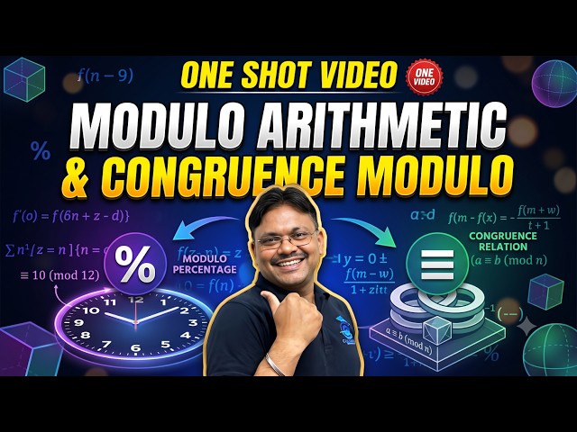 One Shot | Modular arithmetic | Congruence Modulo |Applied Maths Class 12 | Gaur Classes