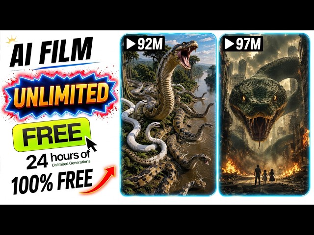 CREATE LONG AI FILMS 100% FREE – UNLIMITED AI VIDEO GENERATION 🔥