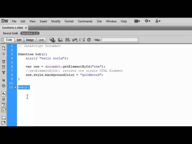 MAD9014 - Javascript Function Basics