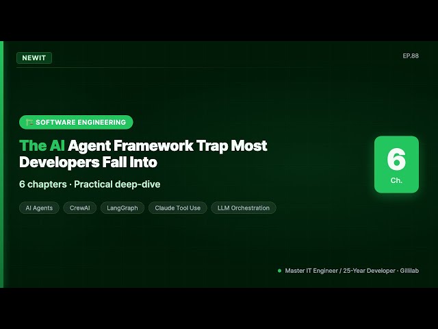 The AI Agent Framework Trap Most Developers Fall Into | #NEWIT