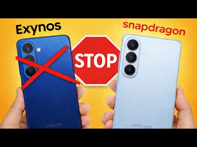 The Samsung Galaxy S26 with Exynos is a problem.