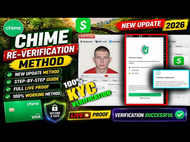 Chime bank re-verify method 2026 || How to create chime account || How to Create Chime Bank 2026