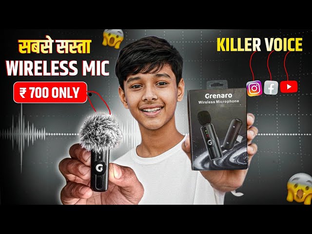 Best Wireless Mic For YouTube 2026 | Sirf ₹700 Mein Budget King 🔥| Best Wireless Mic