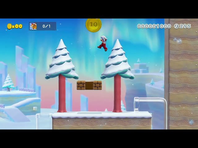 Meowsers winter hideout by Klasflod 🍄Super Mario Maker 2 Switch 2 No Commentary #dxx