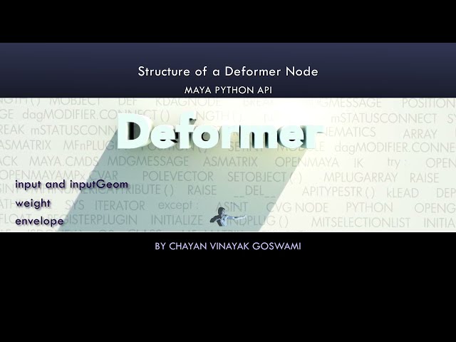(Maya Python API)  11 - Understanding a Deformer node
