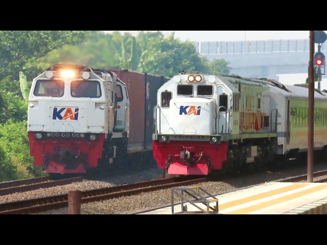 Java's Fastest Lines: Intense High-Speed Train Passes at Plabuan Station | Indonesian Trainspotting
