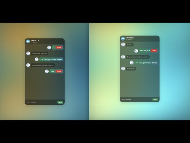 Realtime Web based Chat in Firebase - Javascript