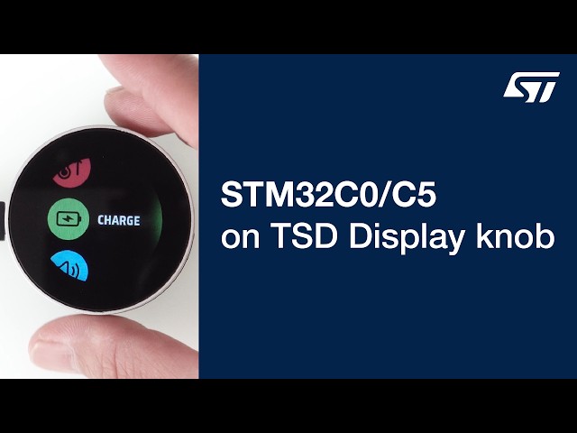 STM32C0/C5 entry-level graphics on TSD display knob