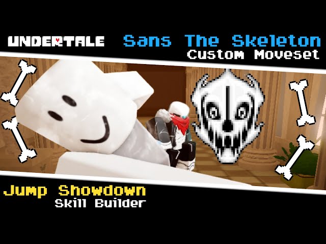 I Added Sans to Jump Showdown because I was bored (Battlegrounds Skill Builder) [Jump Showdown]