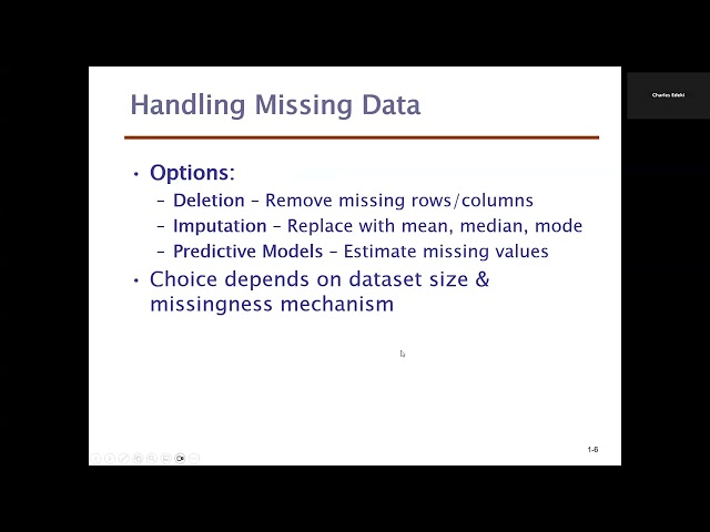 Data Cleaning and Preprocessing: Techniques for handling noisy, inconsistent, and missing data