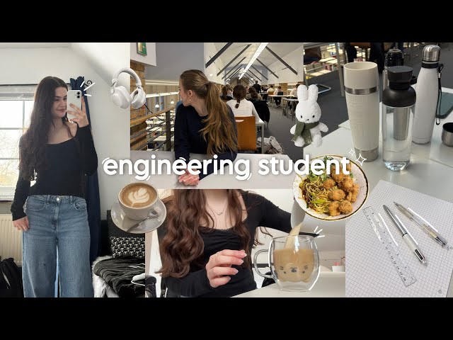 engineering student vlog📑ᯓ★ productive studying at the library, exam prep,  romanticizing winter