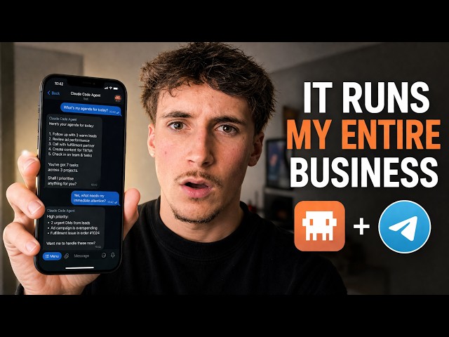 I put Claude Code in Telegram, and it runs my business 24/7 (setup guide)