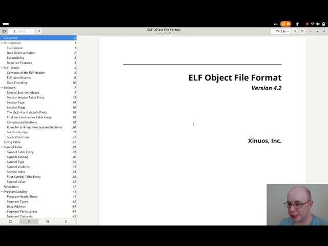 ELF Relocatable Object File Types and Data Structures | ELF Object File Writer
