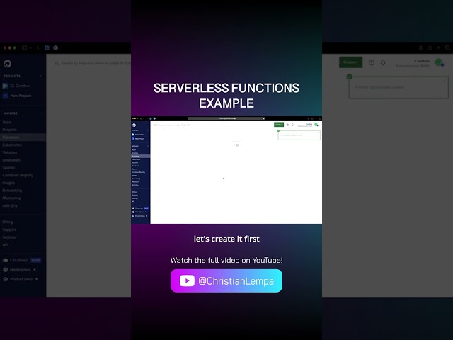 Serverless Functions example