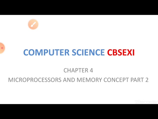 MICROPROCESSORS AND MEMORY CONCEPTS PART2(in Malayalam)