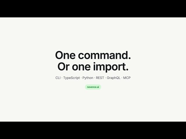 Deploy a static site in one command — Novence CLI
