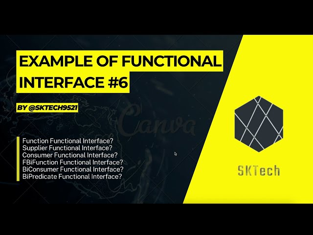 Functional Interface Example | Supplier| Consumer| BiFunctional| BiConsumer | BiPredicate Example *6