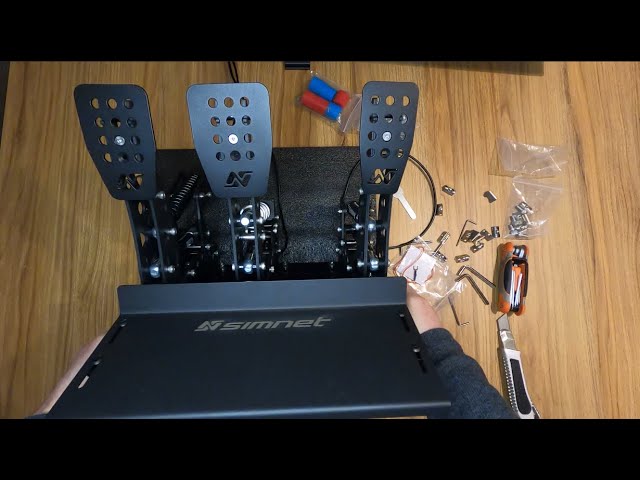 Simnet SP Pro Loadcell Pedal 3-set Unboxing and install
