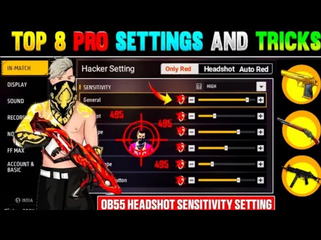 headshot sensivity settings tips and check top 5