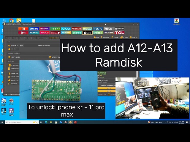 How to add Ramdisk A12- A13 with Unlock tool to bypass or unlock iphone XR to 11 PRO Max
