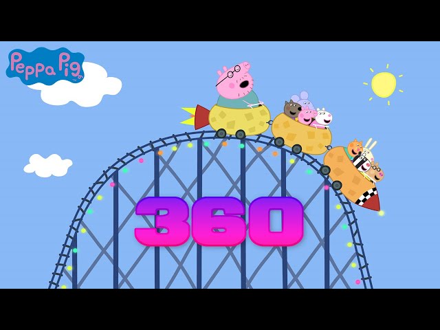 🎢 Peppa Pig VR Roller Coaster – 360° Virtual Ride! (Immersive POV)