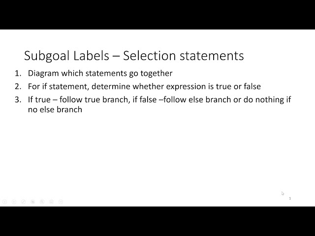 Selection - If Else Statements (Java)